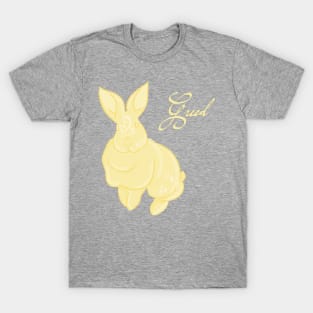 Seven Deadly Rabbits Series - Greed (text) T-Shirt